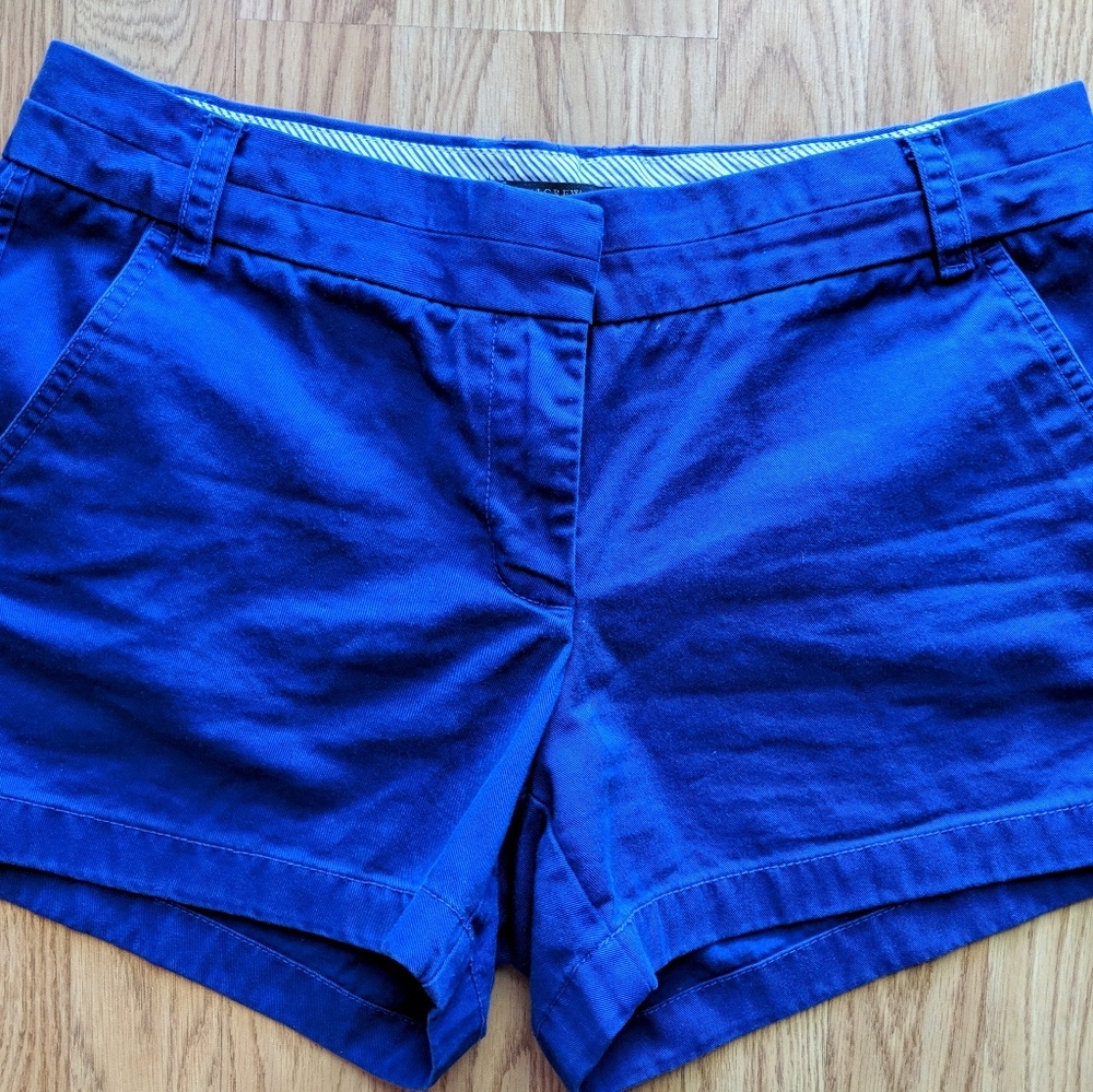 J. Crew blue chino shorts